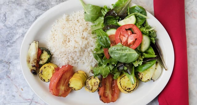 Vegetable Kabob.